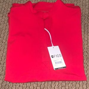 Figs Red Rafaela top